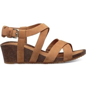 Teva Brown Strappy Wedge Sandals
